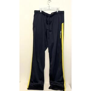 2000s Polo Sport Ralph Lauren Sweatpants Navy Yellow Thermovent Rare Tall Sz XL